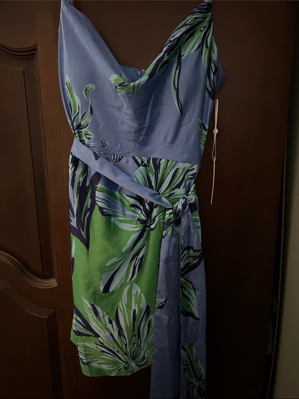 Siena Blue and Green Floral Dress - Women's Summer Dress